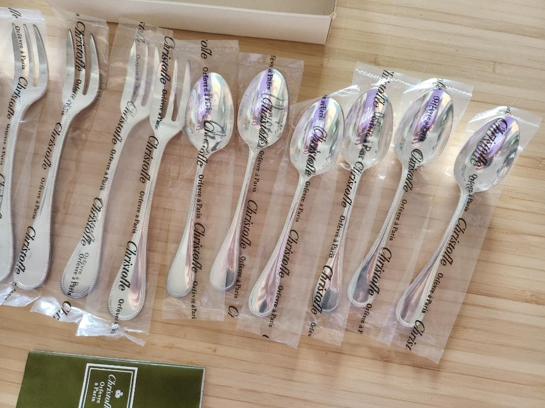 未使用 クリストフル シルバープレート スプーン＆フォークセット
