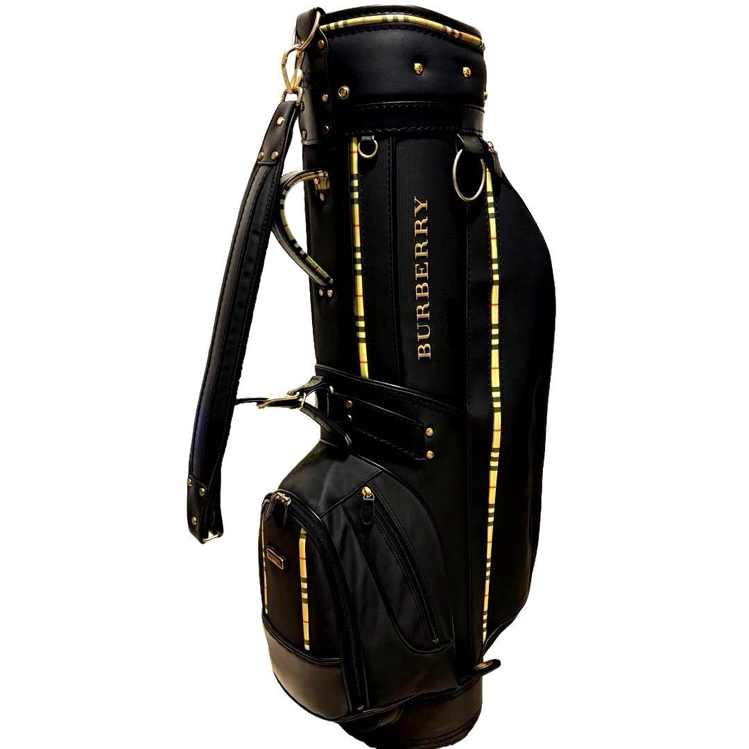 美品　BURBERRY ゴルフバッグ キャディバッグ　ノバチェック　ブラック