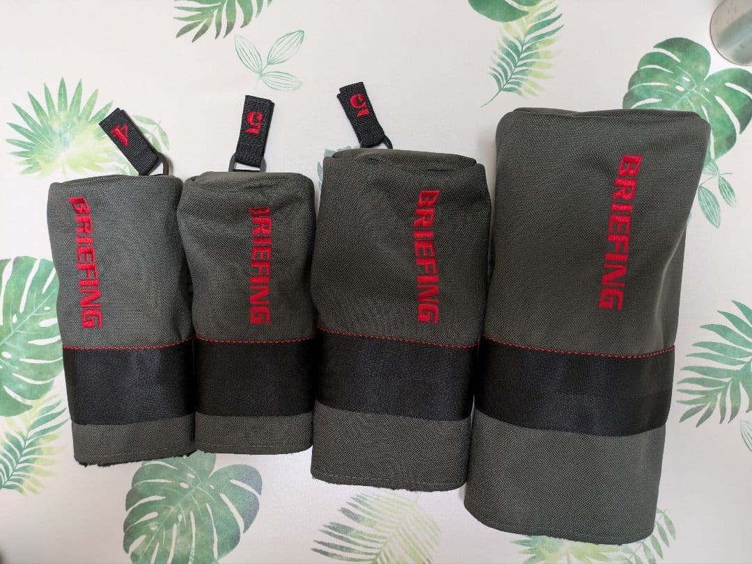 BRIEFING SUNDAY BAG VORTEX×1　同色ヘッドカバー×4