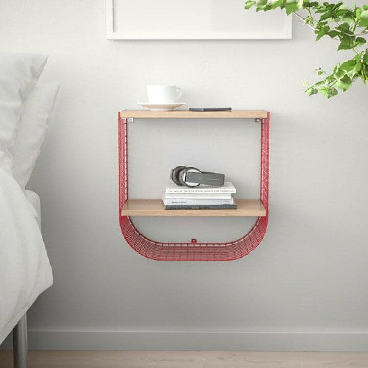 IKEAイケア ウォールシェルフSVENSHULT スヴェンスフルト　赤