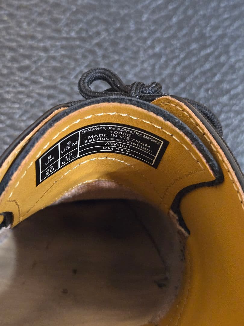 ブラックレザー ローファー 1461 3ホール