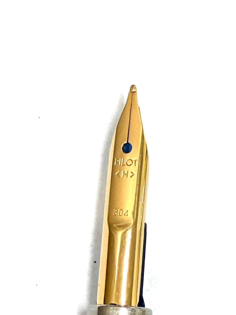 25O12-007 美品 パイロット 万年筆 ボールペンセット ペン先 金 箱付