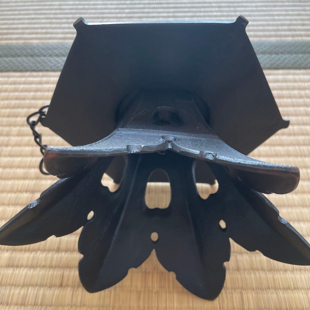 レトロ　南部鉄器　風鈴　六角　大型　未使用