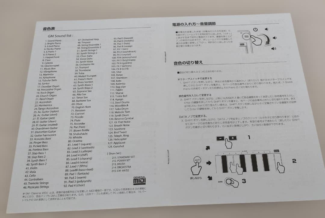 音源内蔵MIDIキーボード miditech K32s 32鍵 ミディーテック