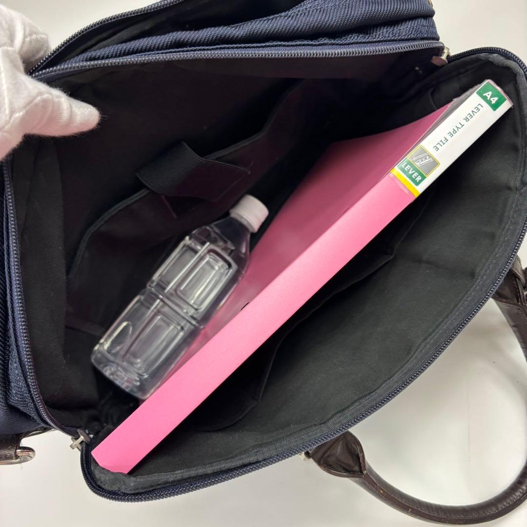 ブラックレーベルクレストブリッジ 2way ビジネスバッグ 通勤 A4収納可　紺