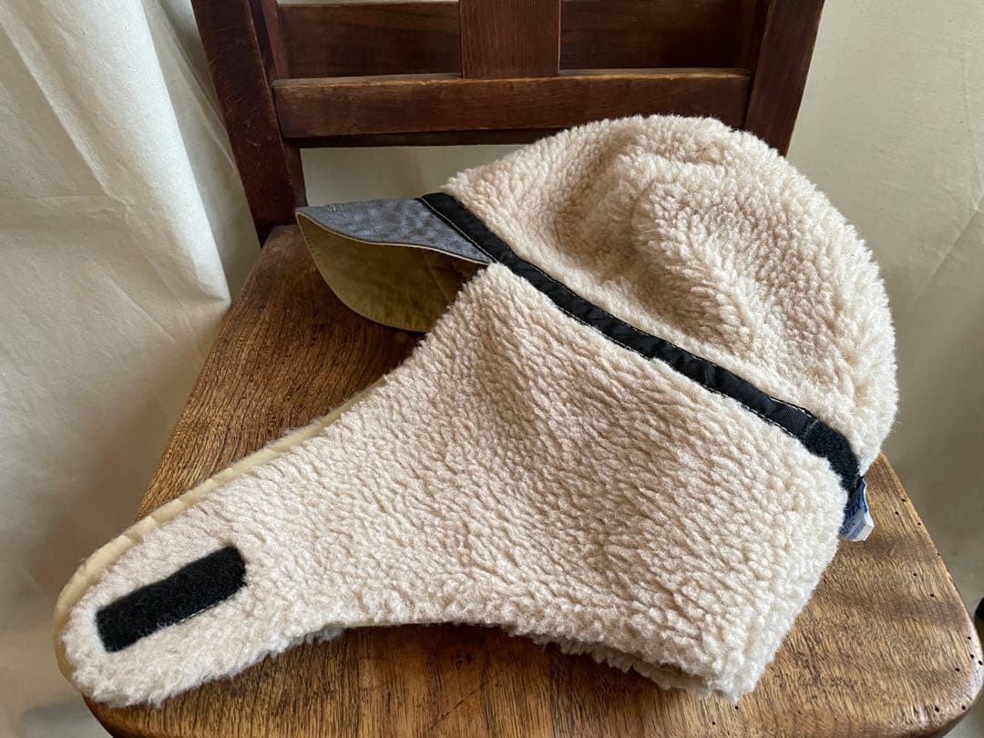 80s〜 ゴアテックス イヤーフラップキャップ 耳当て付き フリース ベージュ