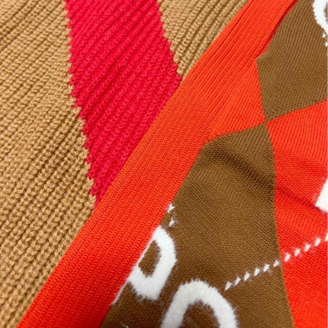 極美品　近年　パーリーゲイツ　セットアップ　アーガイル　PG柄　ニット　スカート