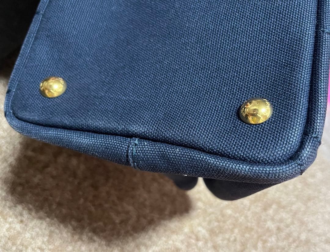 PRADA ネイビー カナパ　保存袋付き