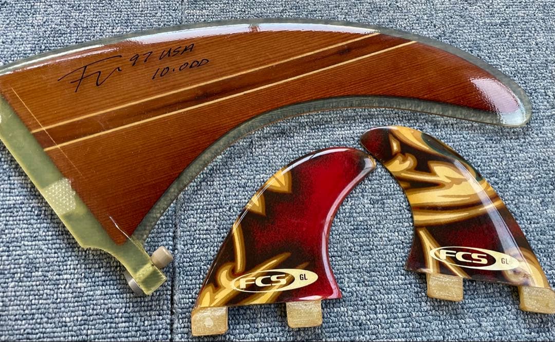 ロングボード ベージュ フィン付き　送料込み