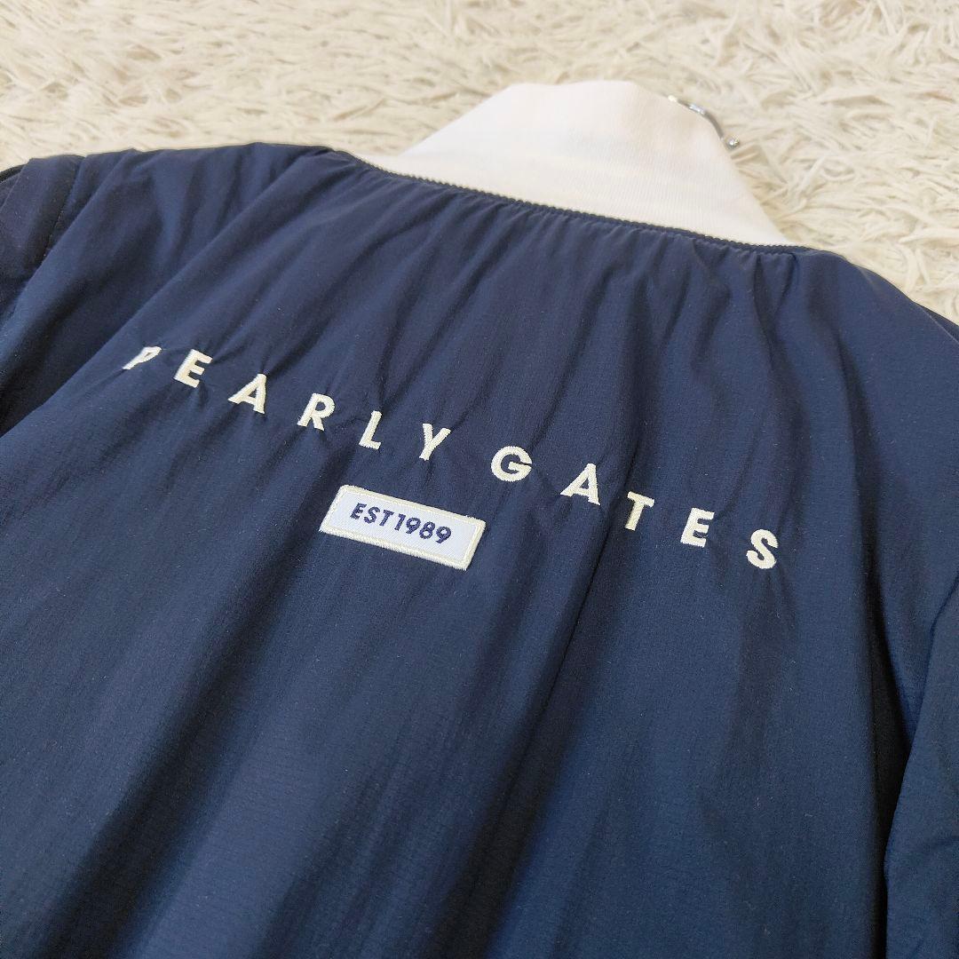 パーリーゲイツ　4way リバーシブル ブルゾンジャケット　白×紺　ベスト　M