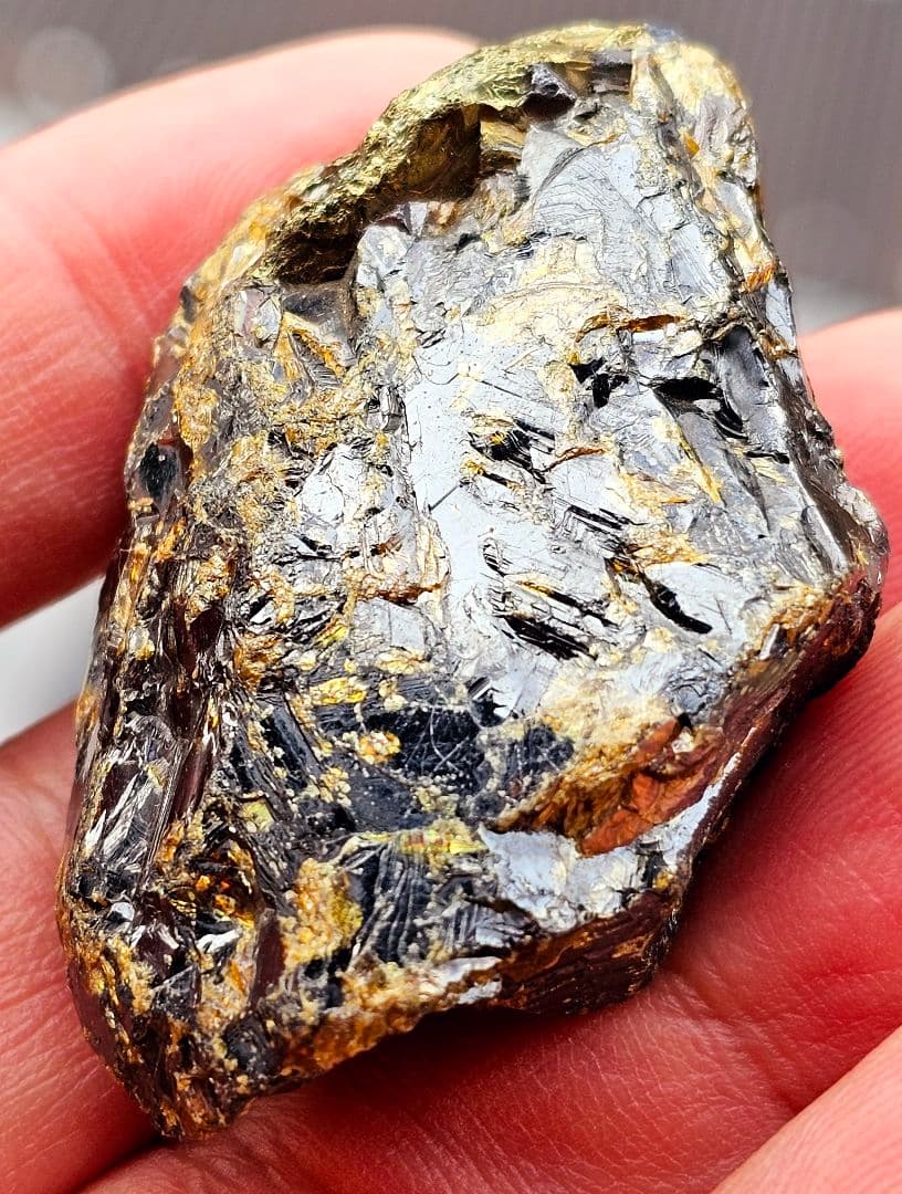 スペイン産 スファレライト 閃亜鉛鉱（せんあえんこう）原石 パイライト共生