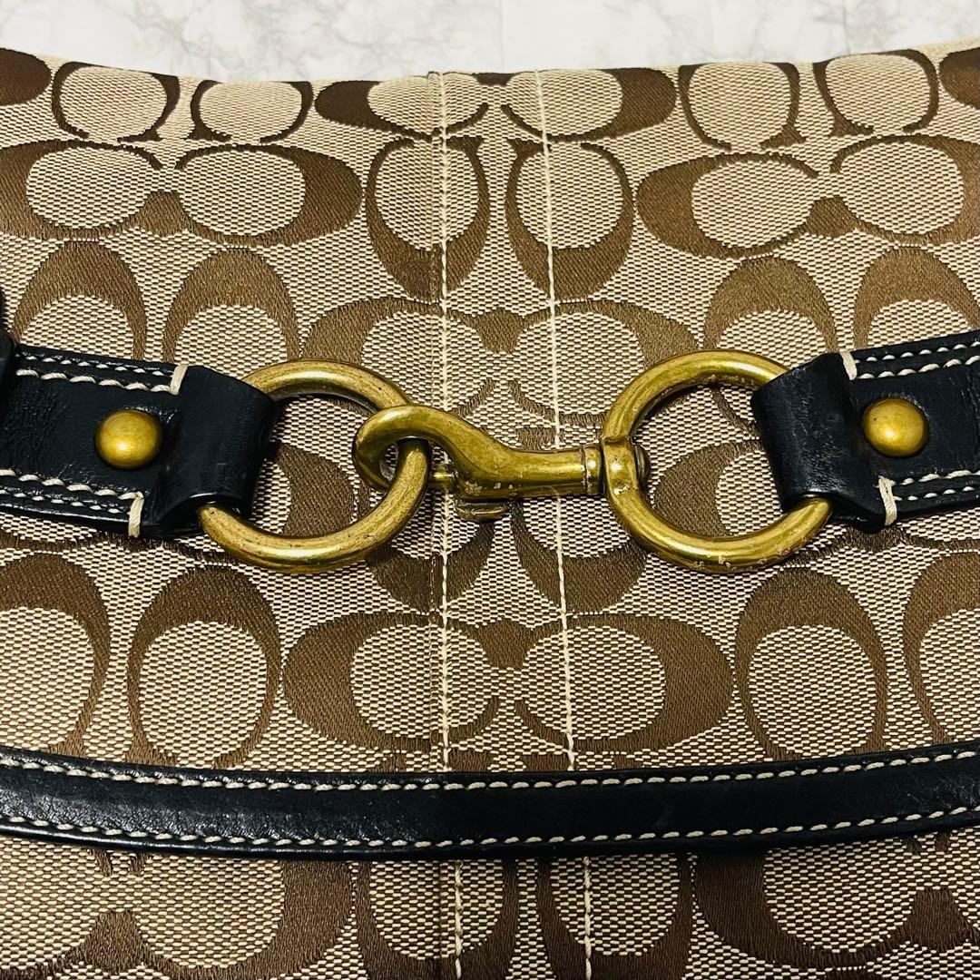 美品　COACH コーチ　レガシー　シグネチャー　ワンショルダー Y2K