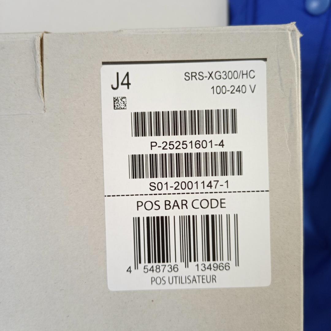 ソニー SRS-XG300 HC ライトグレー ワイヤレススピーカー 二台組