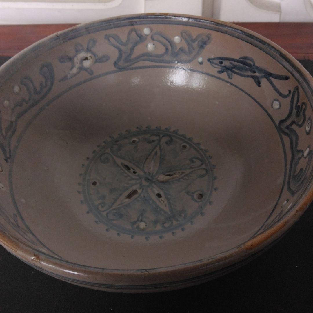 大鉢　茶道具　石はぜ