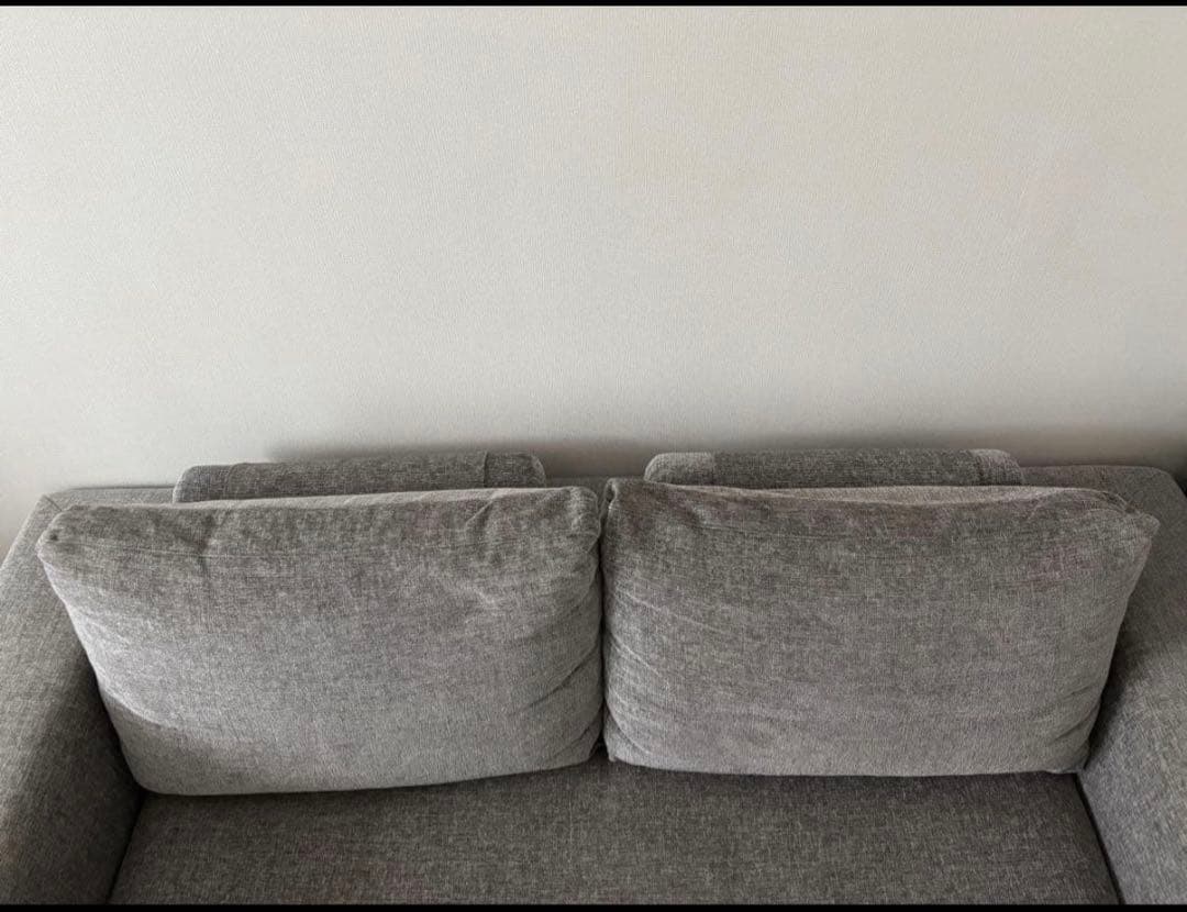 LIVING HOUSE】当時の価格30万・カバリングソファ・羽毛・2.5人用