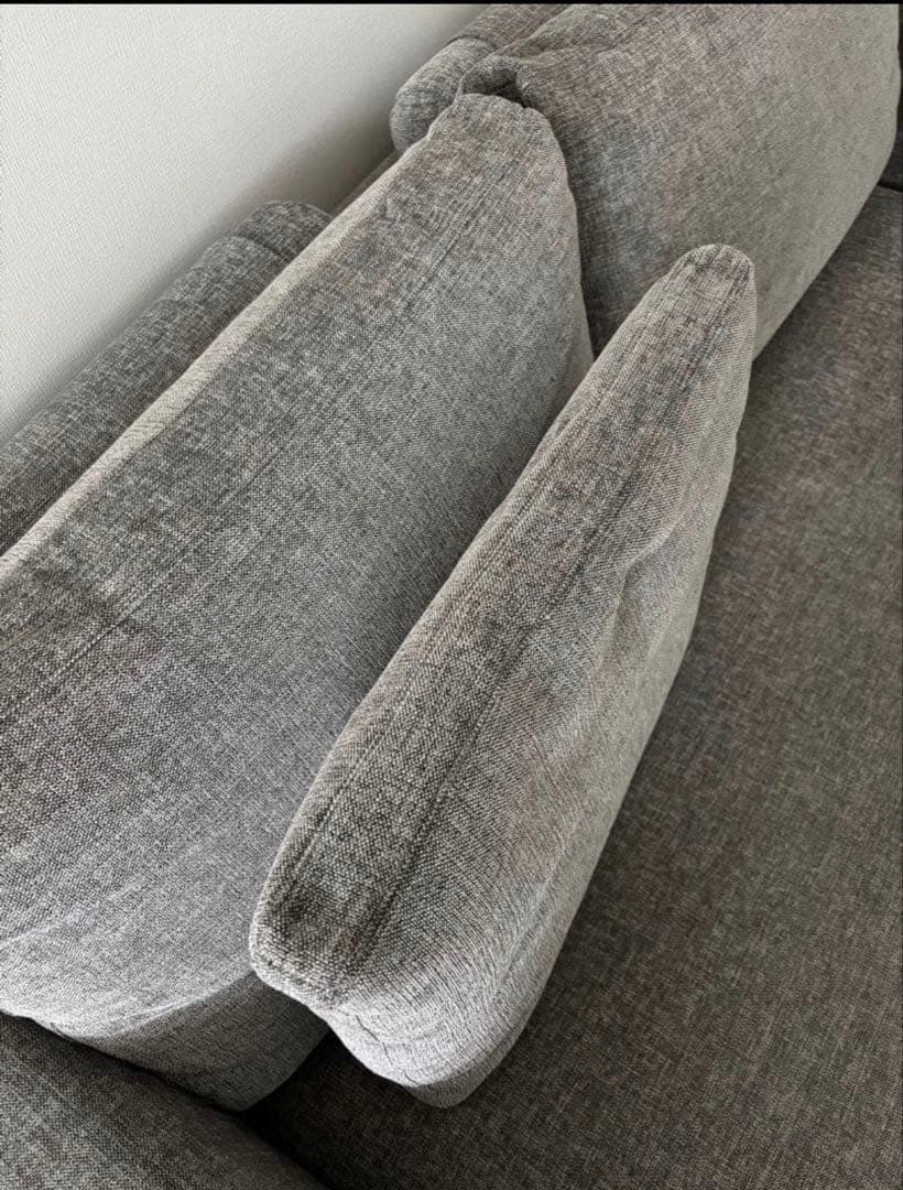 LIVING HOUSE】当時の価格30万・カバリングソファ・羽毛・2.5人用