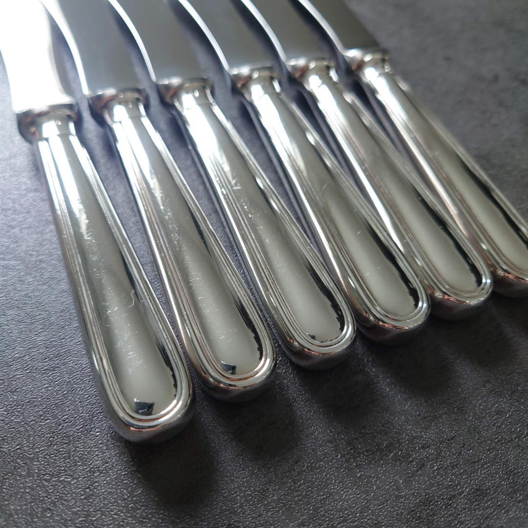 希少 美品 クリストフル アルビ バターナイフ 6点