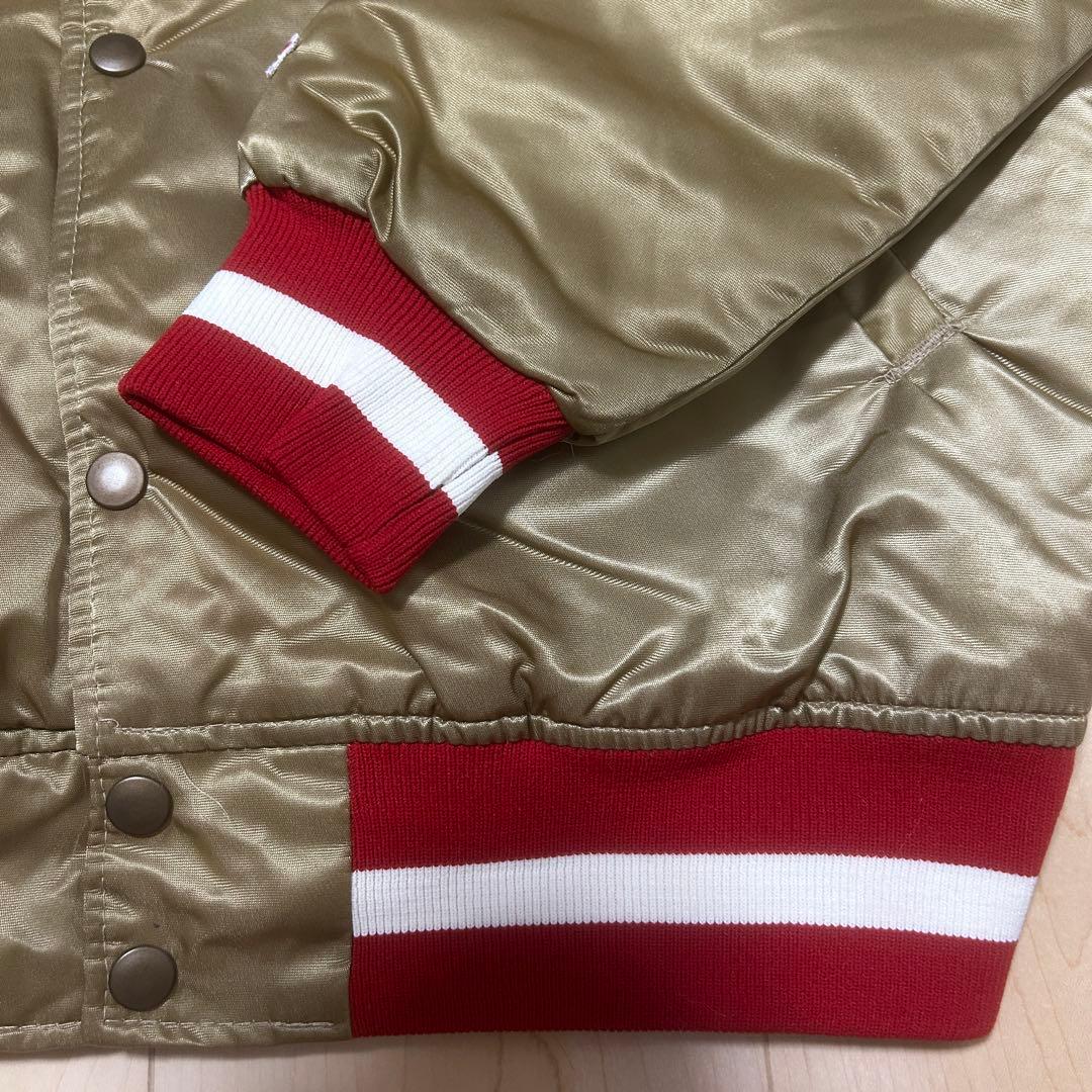 美品 USA製 スターター NFL 49ers ゴールドスタジャン