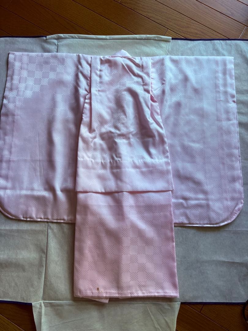 七五三　お宮参り　お着物　正絹　絞り