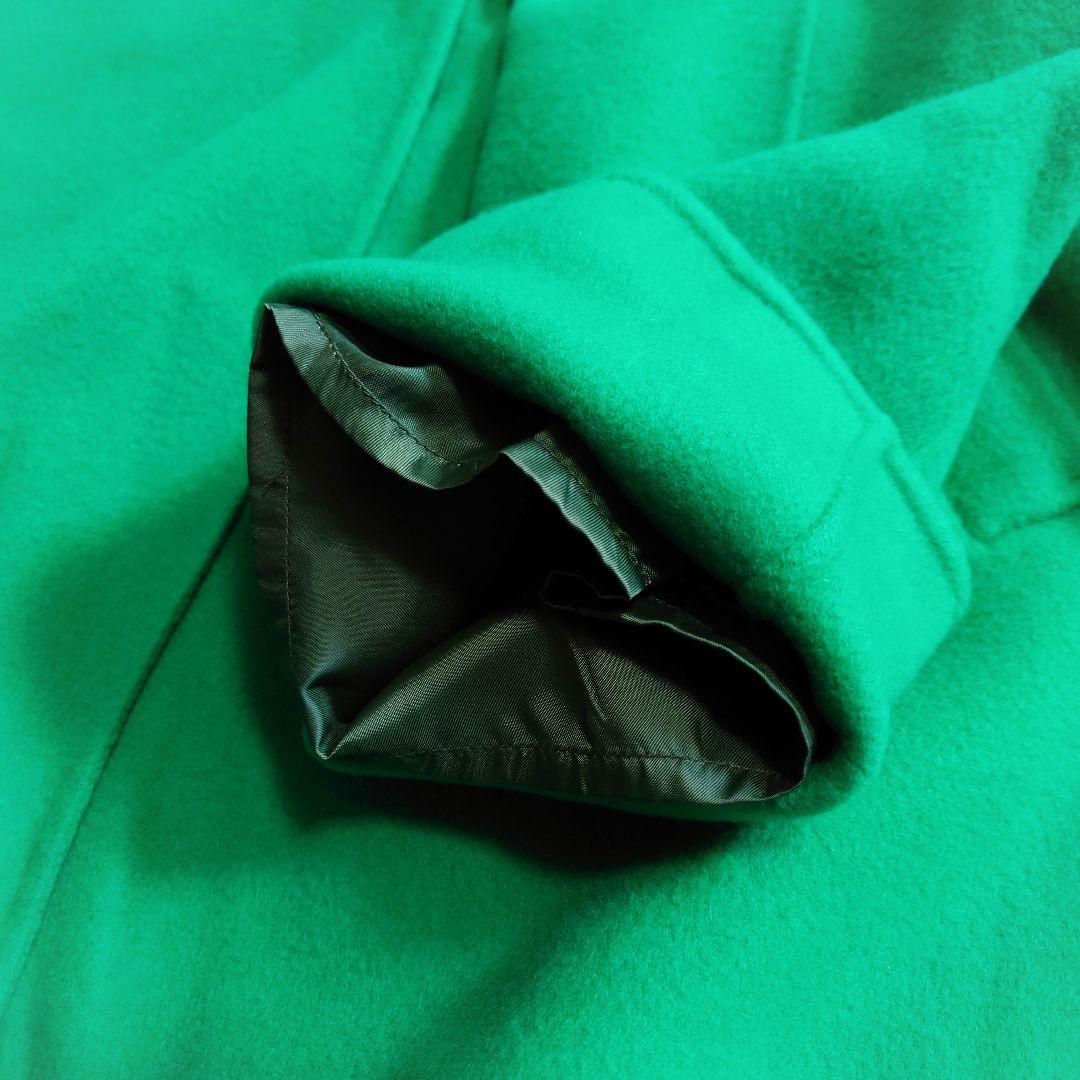 極美品♪シティショップ 22AW ショートビーバー ウールコート グリーン