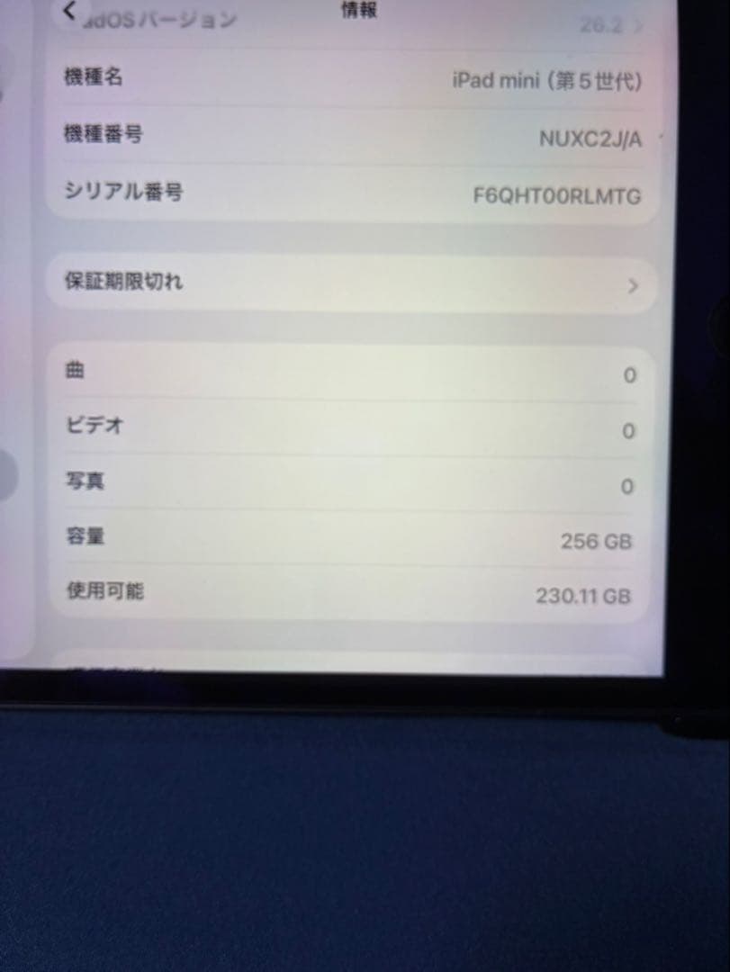 iPadmini第5世代