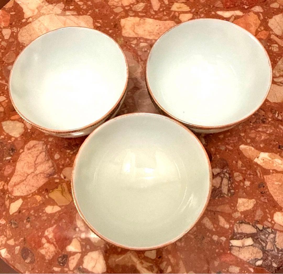 ☆美品高級アンティーク 骨董 茶器セット ぐい呑み 希少 金彩 京焼、清水焼⁉️