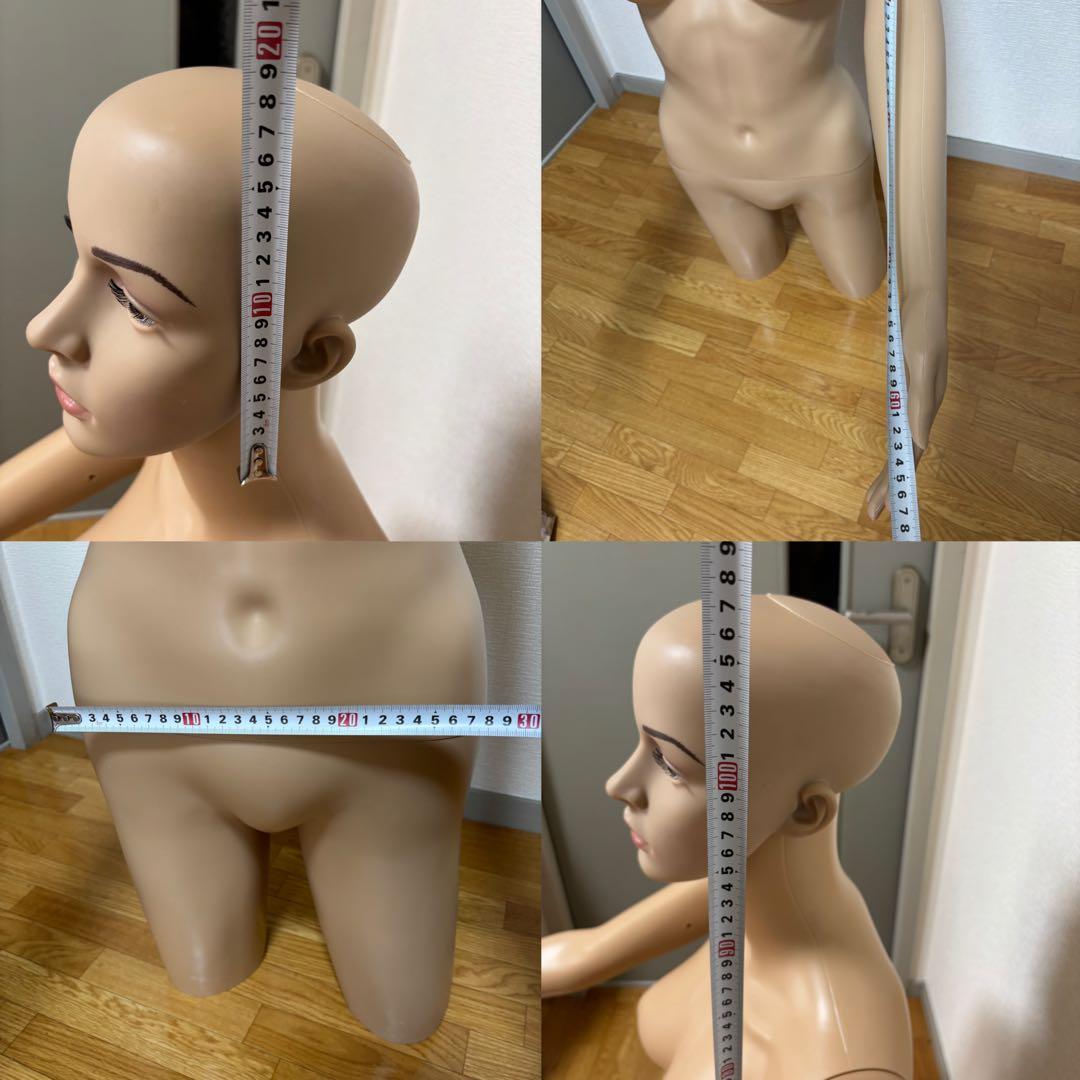 マネキン 女性 レディース 全身 軽量 トルソー 洋裁 ディスプレイ 可動