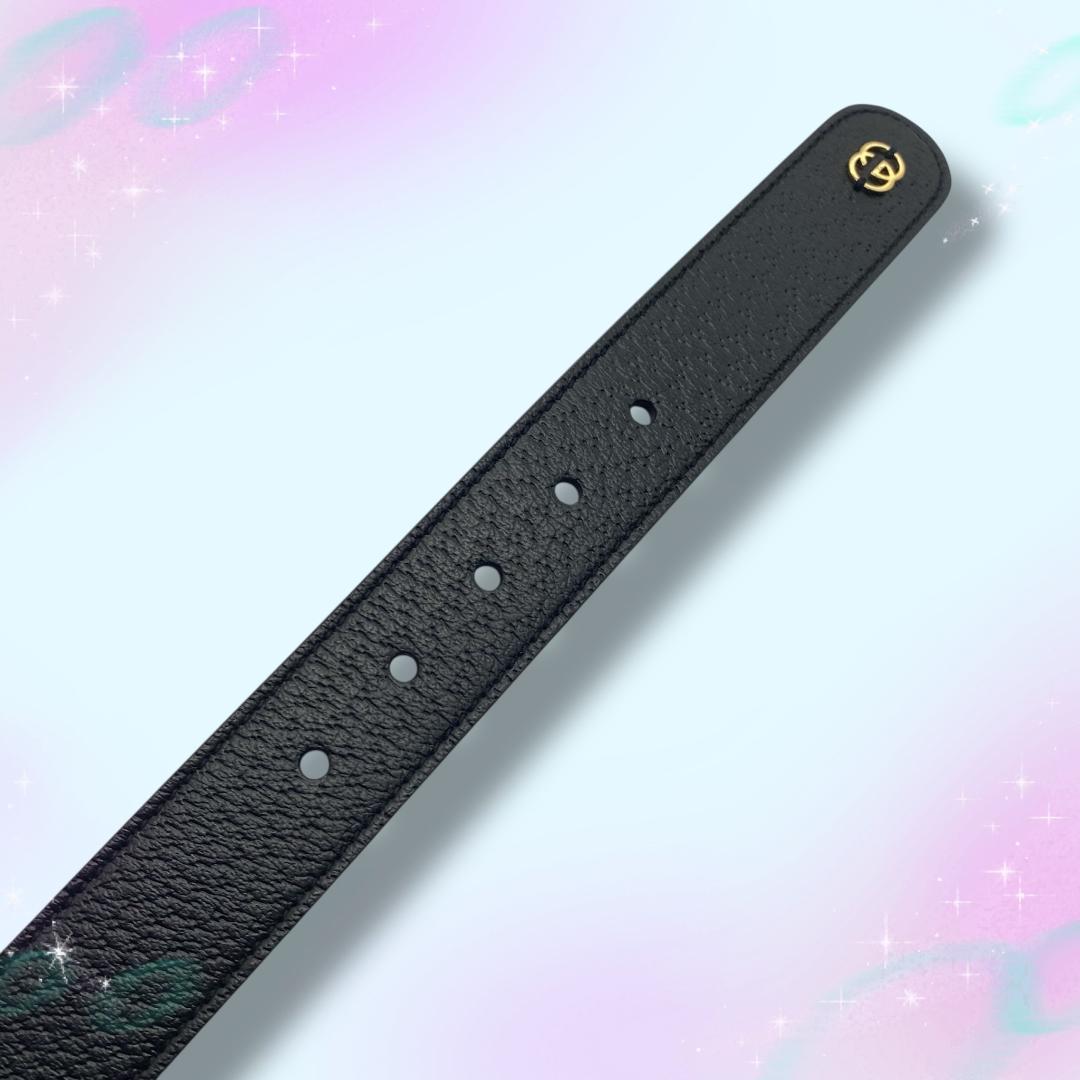 おそらく未使用 グッチ 首輪 Lサイズ 大型犬用 インターロッキングG レザー