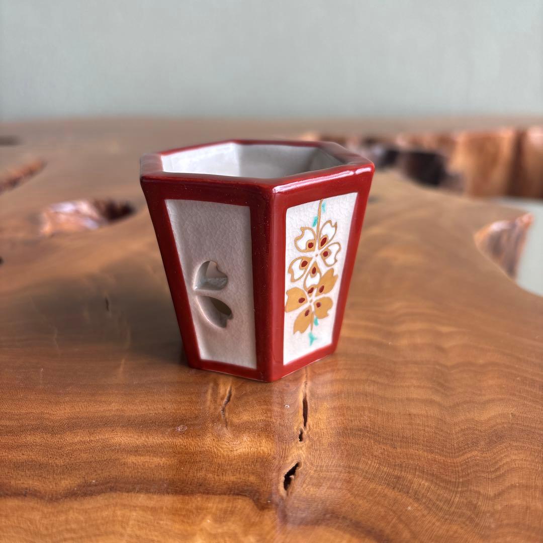 雪洞蓋置 加賀瑞山造 ぼんぼり蓋置 茶道具 共箱