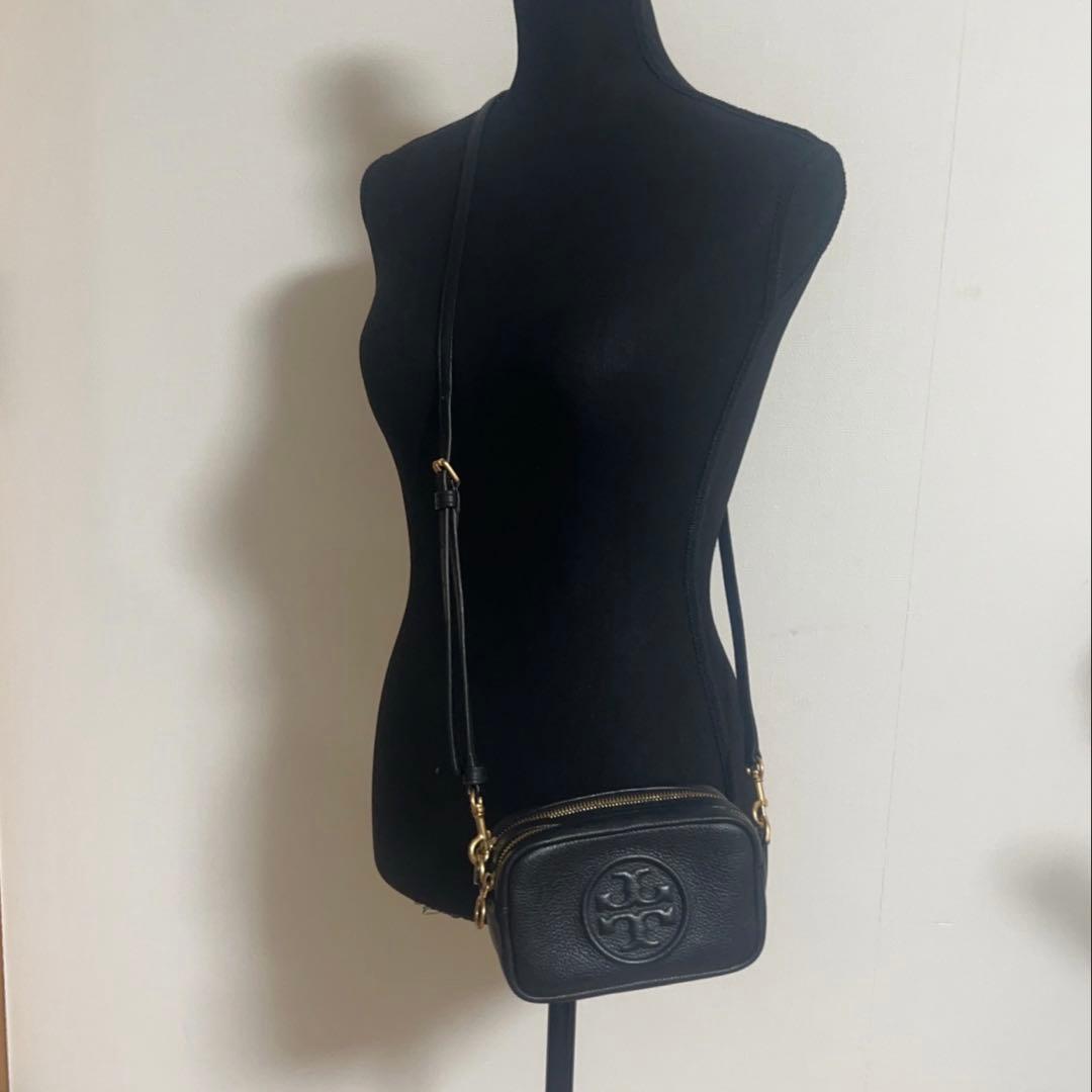 極美品✨トリーバーチ ペリーボンベ ショルダーバッグ ミニ レザー ブラック