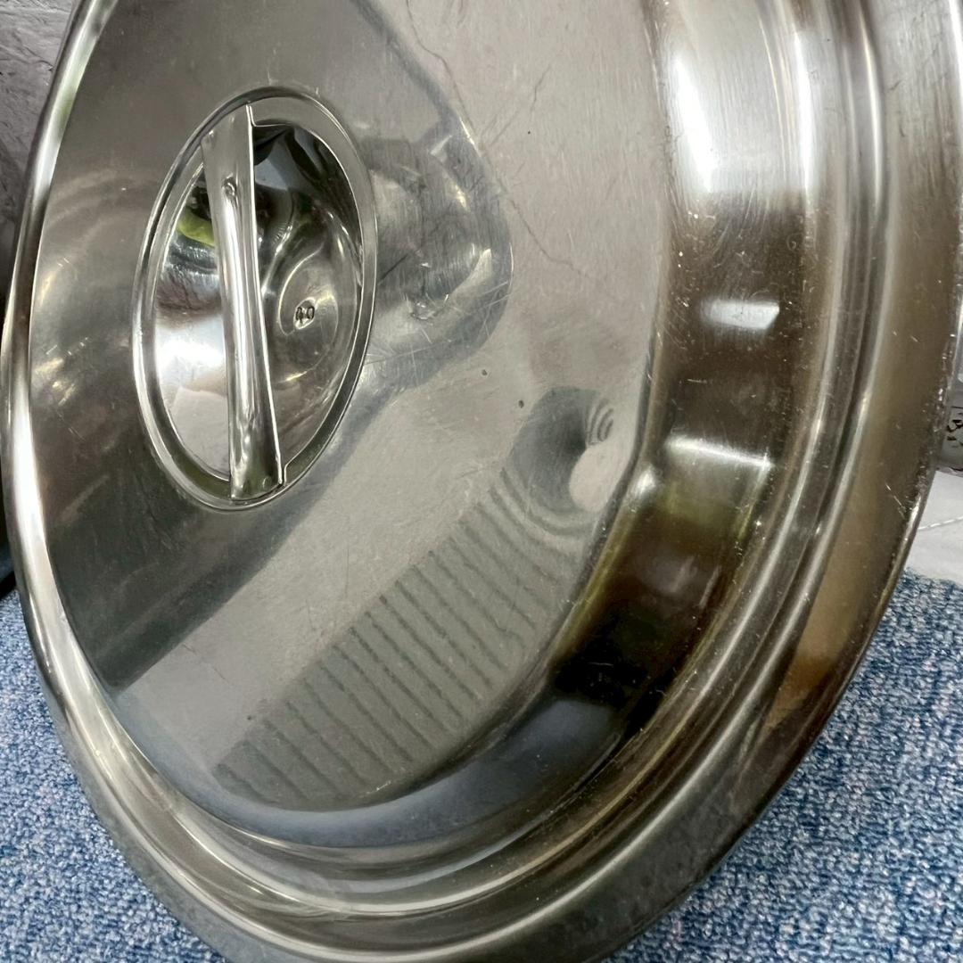 【厨房機器】 ステンレス製 33cm 寸胴鍋 厨房 厨房機器 ① A1509