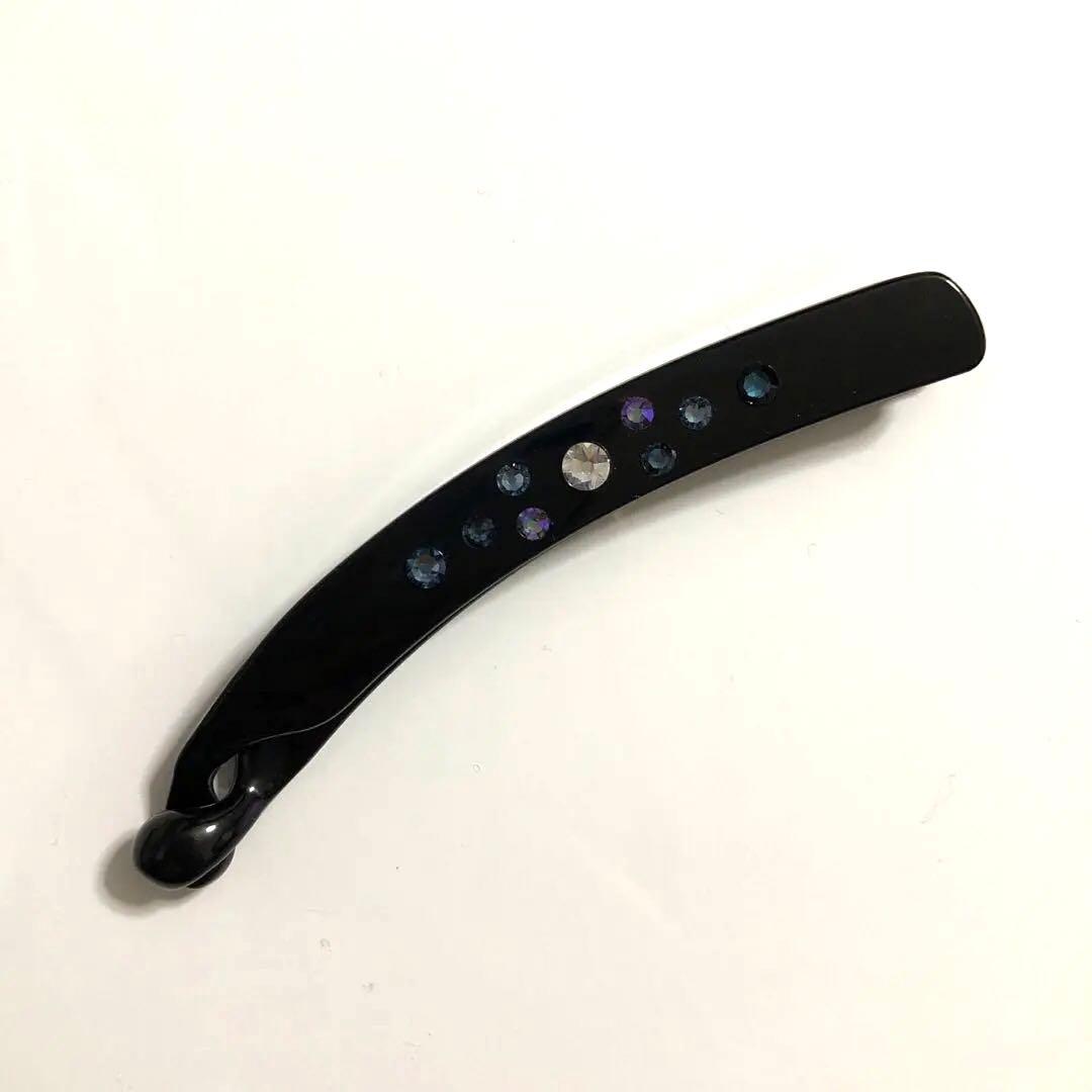 未使用 コンプレックスビズ バナナクリップ スワロフスキー ブラック