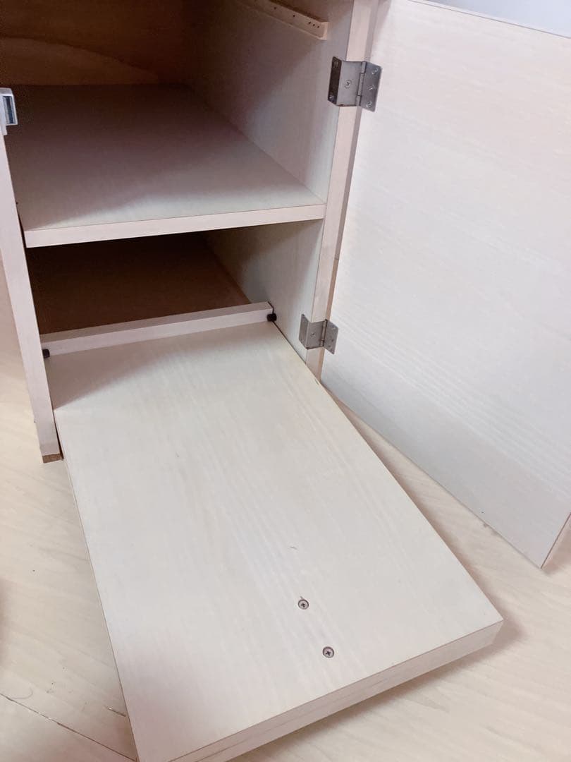 brother ブラザー　バタフライテーブル　作業台　コンセント穴付き　木製