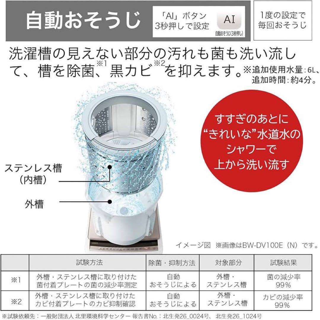 HITACHI BW-BV80E 洗濯機 8kg/洗濯~乾燥4,5kg