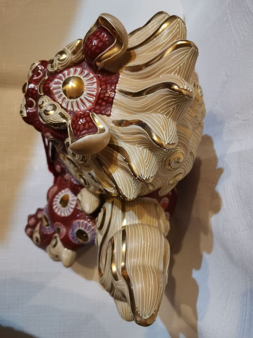 九谷焼　獅子　魔除　レア★縁起物★