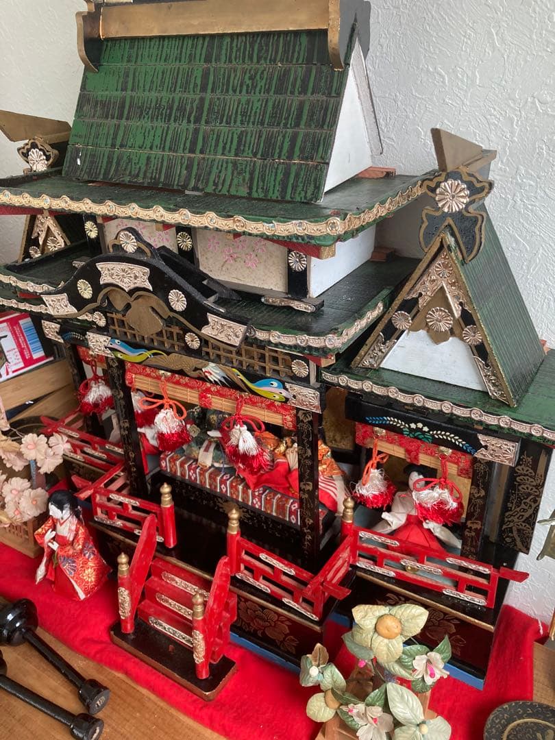 御殿雛　屋敷つき雛人形 アンティーク雛