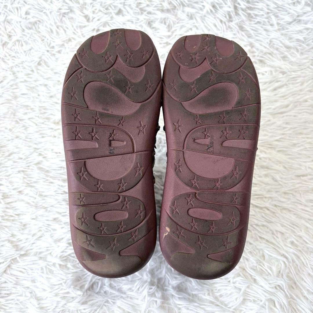 Estacion エスタシオン 本革リボンモチーフショートブーツ ブラウン L