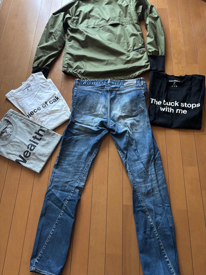NARIFURI サイクリング　ジャケット　デニム　Tシャツ