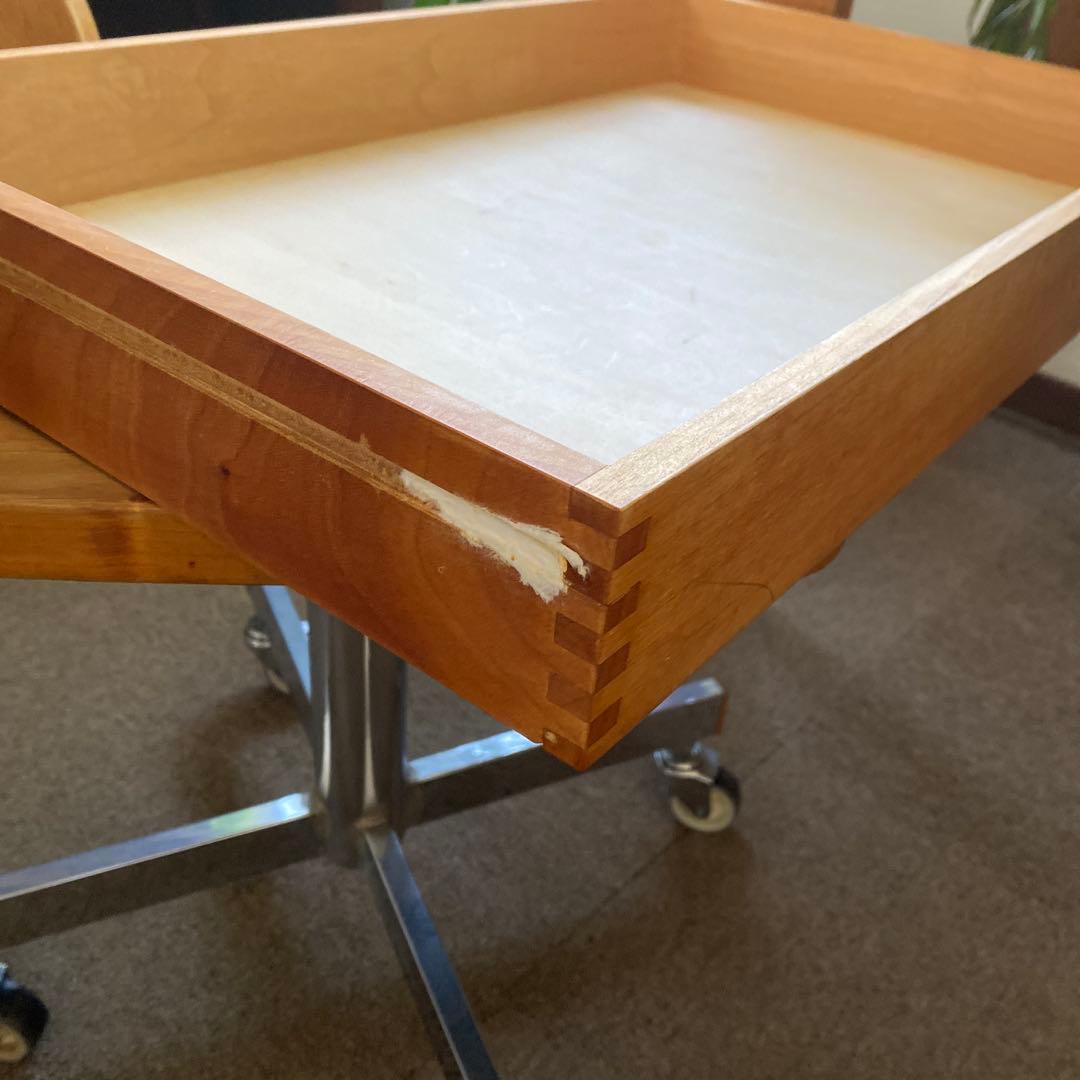 イクスス ikususu 片袖デスク アルダー材無垢 書斎デスク　机