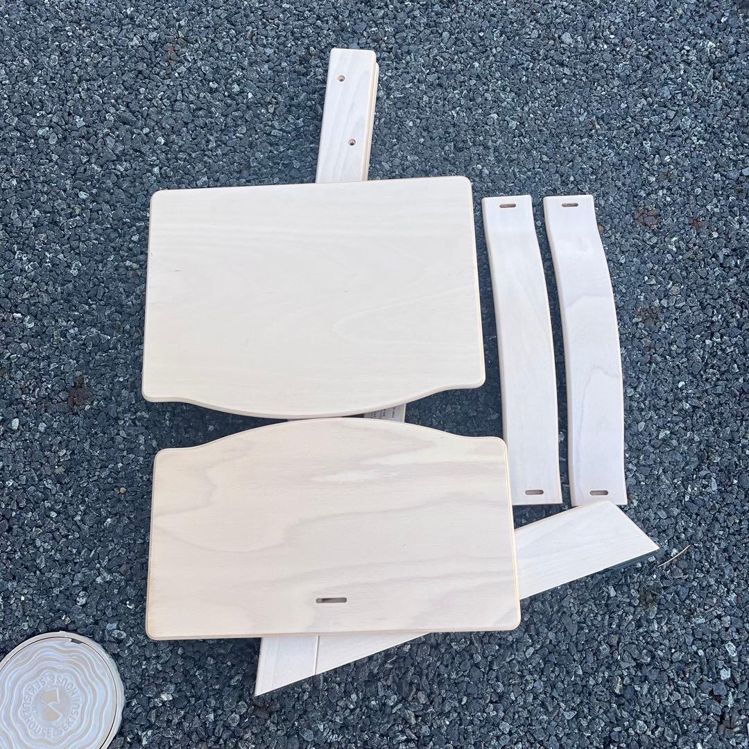 美品　ストッケ トリップトラップ シリアル7 ホワイトウォッシュ ハイチェア