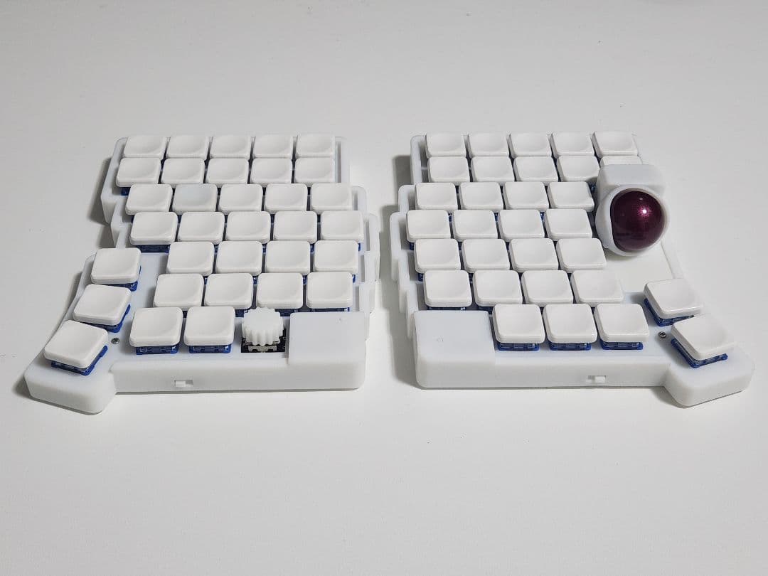 Glove65tb 完成品 低背トラボ ロープロファイル 無線接続 ホワイト