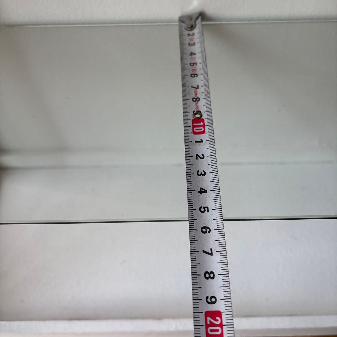 木製　ディスプレイ　キャビネット　白