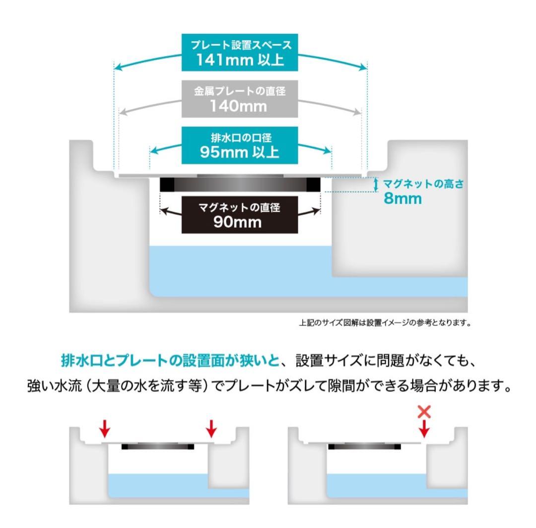 SINKATEC HUBATH お風呂用マグネットヘアキャッチャー