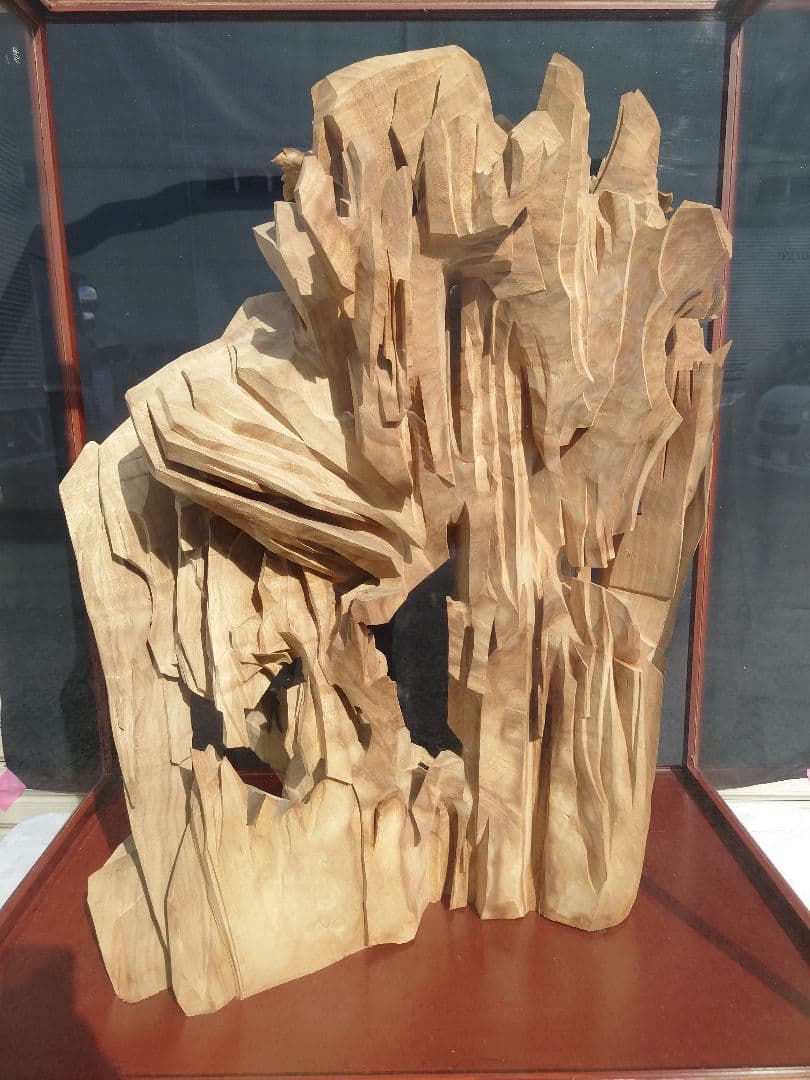 極細彫刻❗楠一刀彫瓜/逸品物/家宝/衝立/アンティーク/床置物/木彫り/送料無料