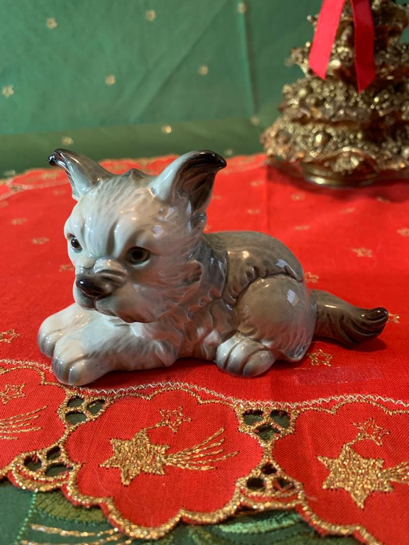 ゲーベル人形　西ドイツ製　陶器置物　ビンテージの可愛い3匹セットの仲良し兄弟！