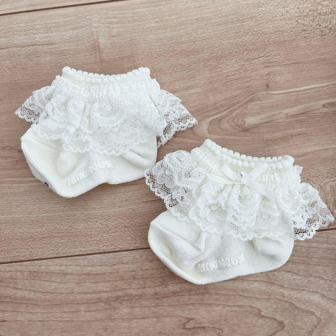 ミキハウス セレモニードレスセット(帽子＆靴下付き)