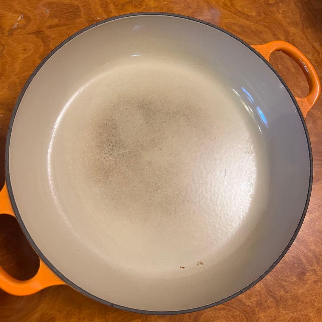 ル・クルーゼ　ビュッフェキャセロール　26㎝　オレンジ　パエリア