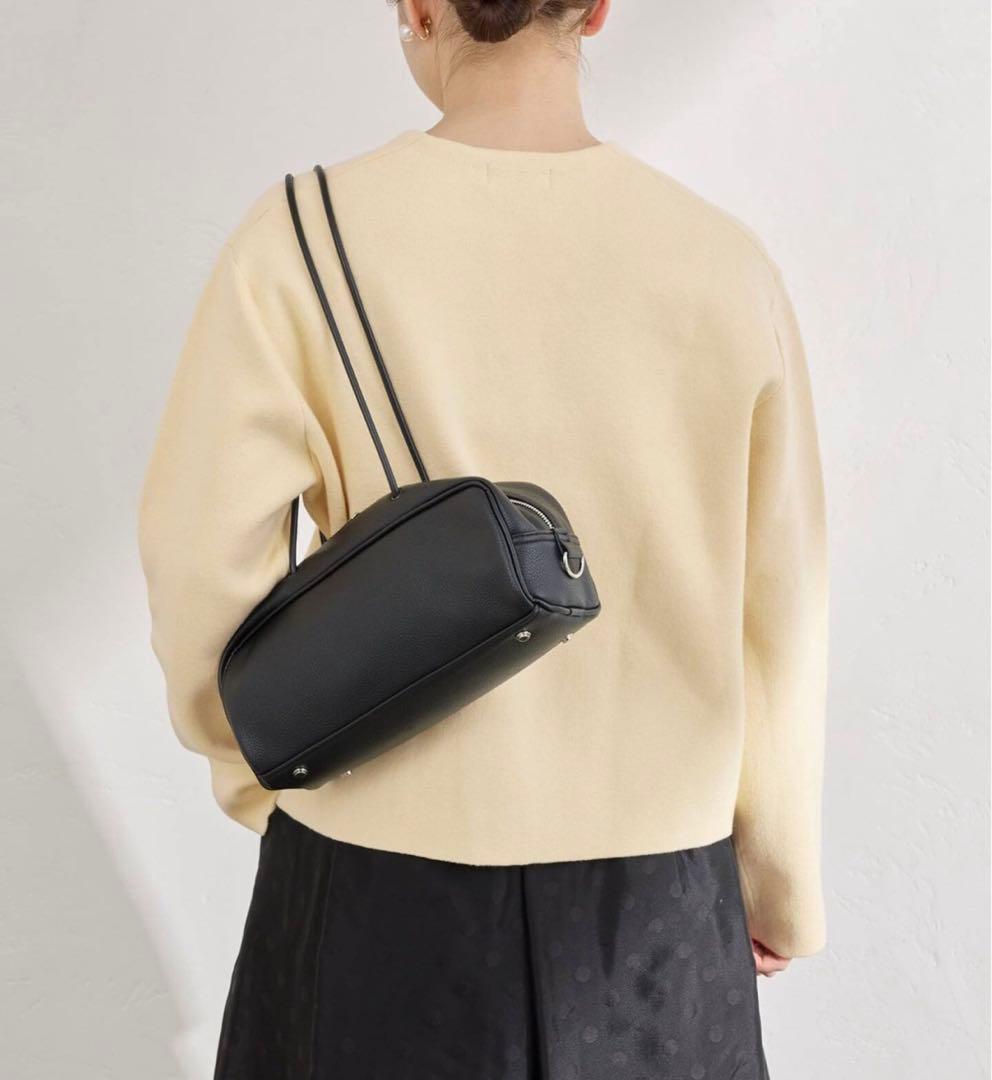 IENA ダブルフェイススナップカーディガン