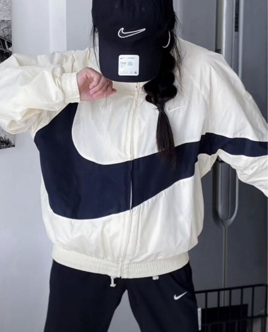 M ナイキ ナイロンジャケット セットアップ ビッグスウォッシュ　上下セット