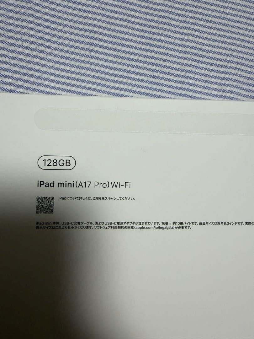 iPad mini (A17 pro)本体 充電器付き、ガラスフィルム、カバー